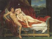 Jacques-Louis David Cupid and psyche (mk02) oil painting on canvas